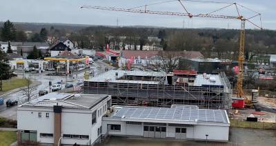 Rathausneubau Ende Februar 2021