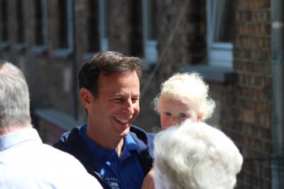 Im Gesprch auf der Jubilumsfeier 10 Jahre Gemischter Chor des Gesangsverein Germania Hainstadt.
