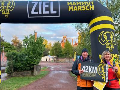 Beim Mammutmarsch im Ruhrgebiet haben wir die 42,2 km erfolgreich gemeistert