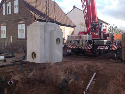 Kanalbau in der Martinstrae in Hainburg