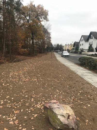 Gehweg Erneuerung an der Knigsberger Strae