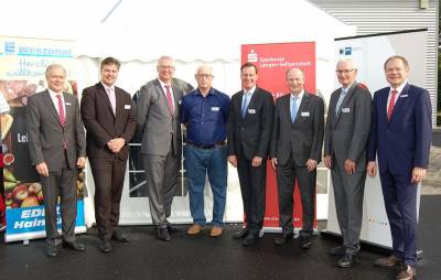 Gewerbe - Unternehmerfrühstück der Sparkasse Langen Seligenstadt und der Gemeinde Hainburg bei EDEKA Westpfahl in Hainburg / Klein-Krotzenburg