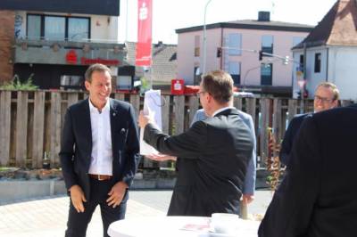 Gewerbe - Eröffnung der neuen Filiale der Sparkasse Langen Seligenstadt in Hainburg/Hainstadt